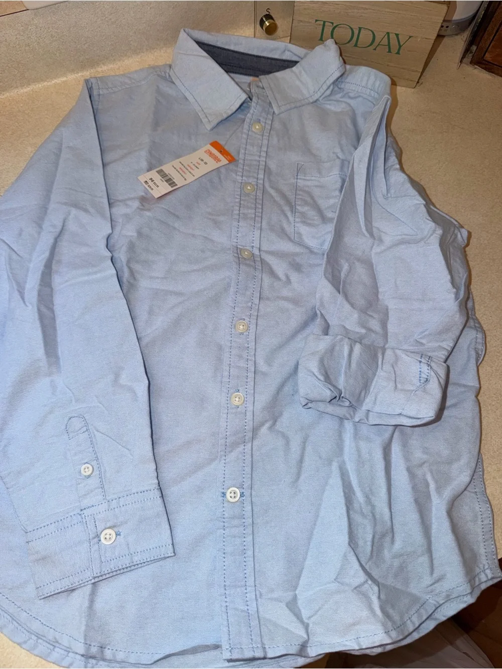 Gymboree size large (10-12) nwt long sleeve button down top